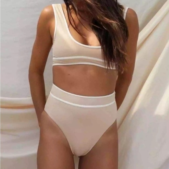 Stone Fox Swim Other - Revolve Stone Fox Swim Juniper High Waist Cheeky Bottom Frappe Sz Small NWT